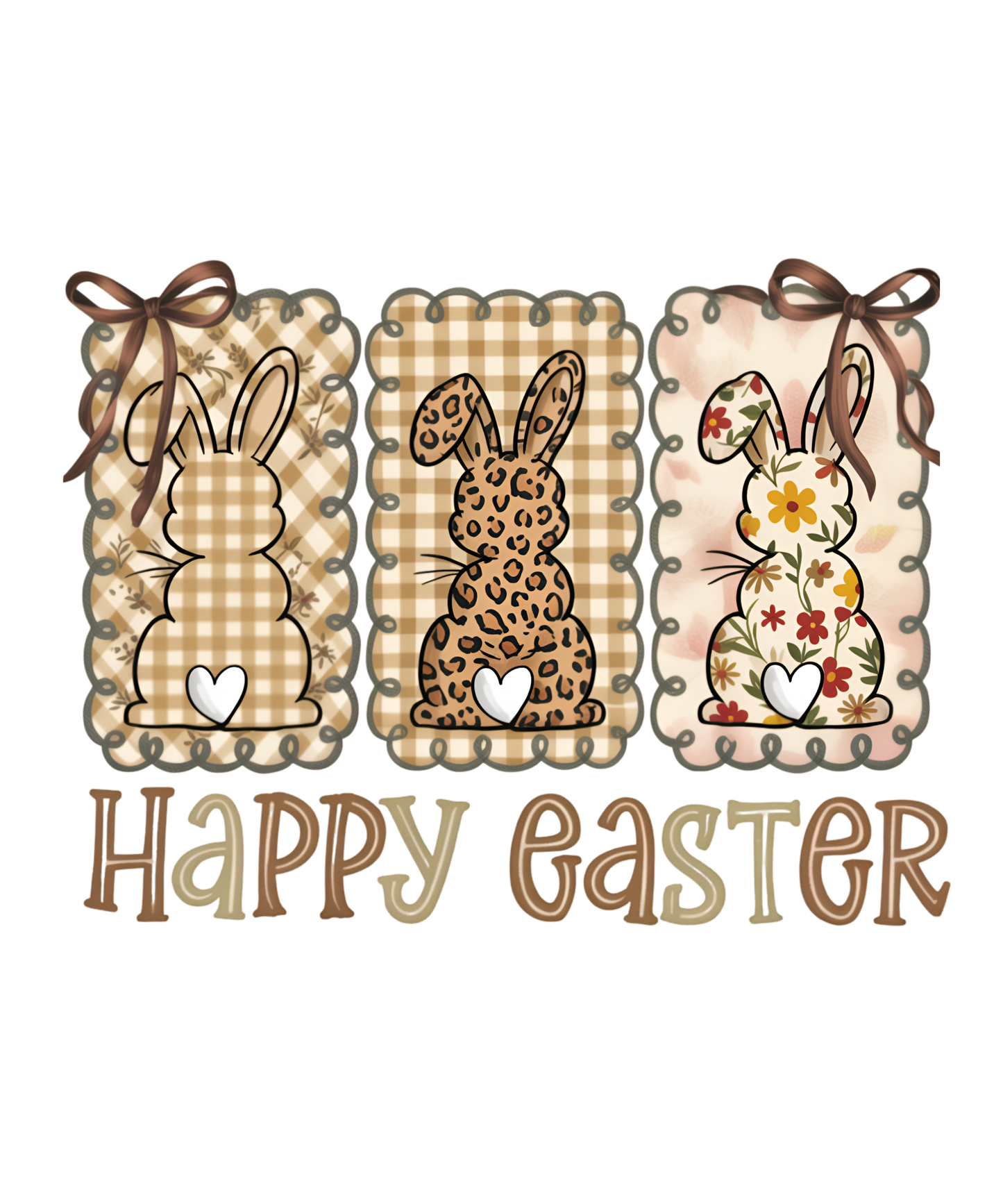 adorable brown Easter bunny
